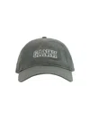 Ganni Baseball Hat In Verde