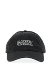 Ganni Baseballkappe Mit Logo-stickerei
