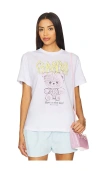 Ganni Basic Cotton Jersey Teddy Relaxed T-shirt