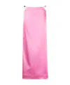 Ganni Bead-detailing Satin Maxi Skirt In Pink