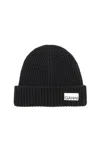Ganni Wool-blend Ribbed-knit Beanie Hat
