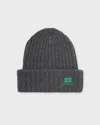 Ganni Beanie Future Wool Knit In Black