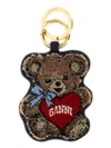 Ganni Women Teddy Bear Keyring In Brown