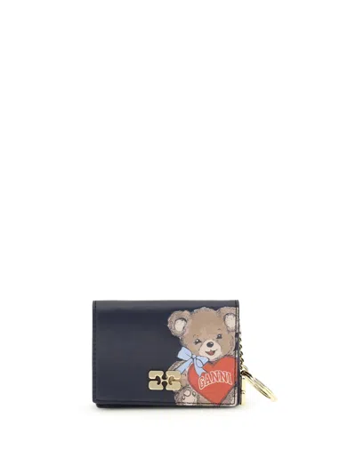 Ganni Bear Print Card Holder