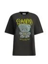 Ganni Bear-print T-shirt In Black