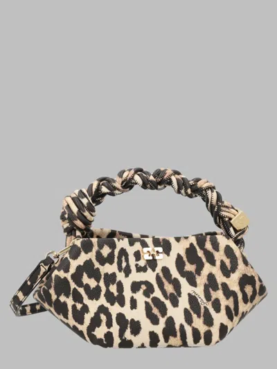 Ganni Mini Animalier Handbag In Animal Print