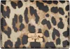 Ganni Card Holder With Animal Motif In 943 Leopard