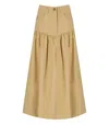 Ganni Women Summer Skirt In Neutral