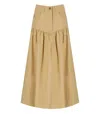 Ganni Women Summer Skirt In Neutral