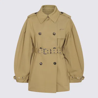 GANNI GANNI BEIGE TRENCH COAT