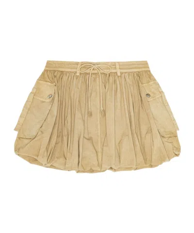 GANNI GANNI DRAWSTRING MINI BUBBLE SKIRT