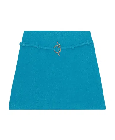 GANNI TWILL WOOL SUITING MINI SKIRT