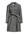 Ganni Belted Coat In Multi