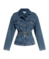 Ganni Belted Button-up Denim Jacket