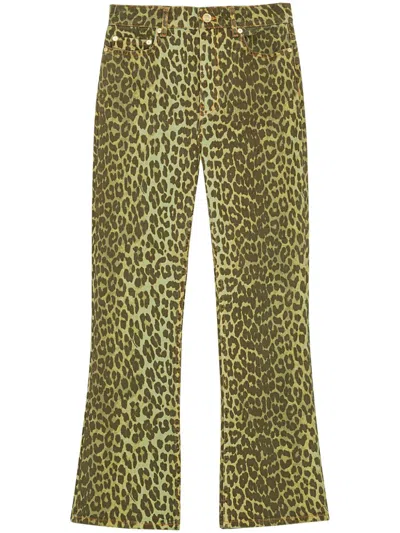 Ganni Betzy Jeans In Yellow