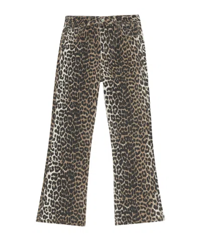 GANNI GANNI JEANS WITH ANIMAL MOTIF