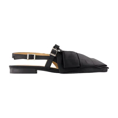 Ganni Big Bow Ballerinas