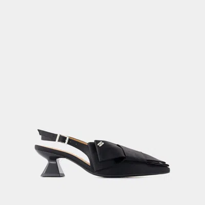 GANNI GANNI BIG BOW KITTEN PUMPS