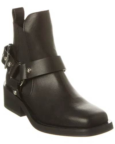Ganni Biker Low Cut Chelsea Boot In Black