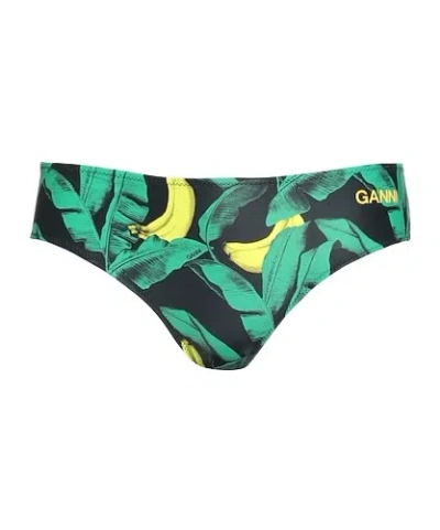 Ganni Bikini Bottoms In Green