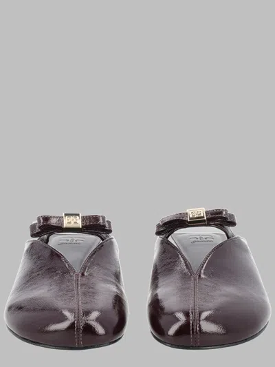 Ganni Bio-based Polyurethane Mini Flats In Black