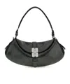Ganni B-kat Recycled Polyester Blend Python Print Bag In Black