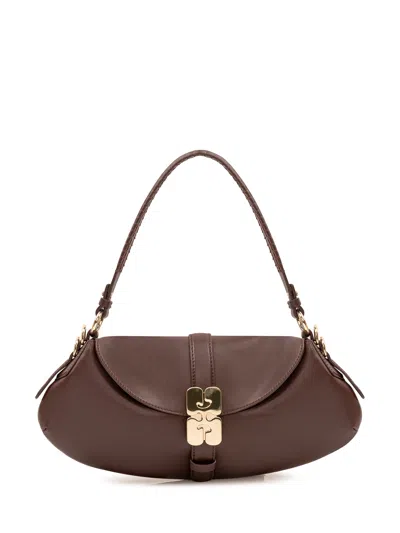 Ganni B-kat Shoulder Bag In Chicory Coffee