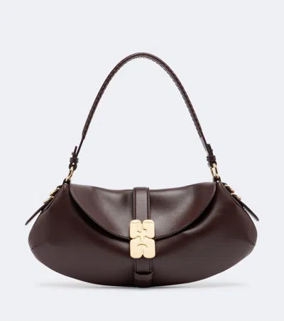 Ganni B-kat Small Shoulder Bag In Brown