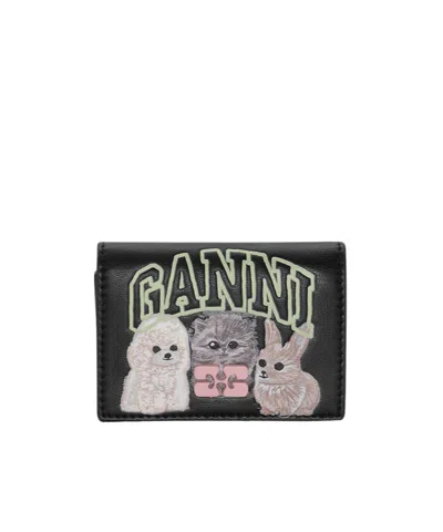 Ganni Graphic-print Wallet