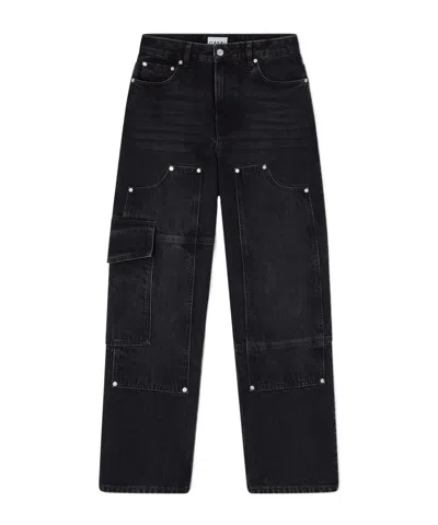 Ganni Black Audri Jeans In Blue