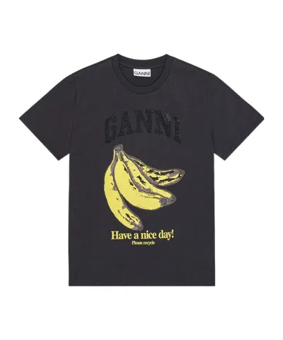 GANNI GANNI BANANA GRAPHIC T-SHIRT