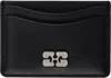 Ganni Bou Card Holder In 099 Black
