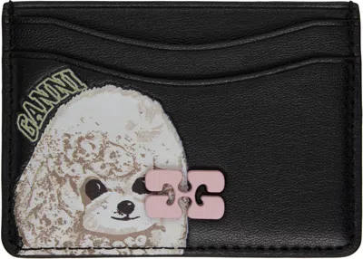 Ganni Black Bou Card Holder