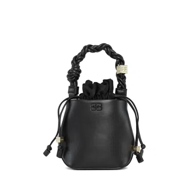 GANNI GANNI BLACK BUCKET BAGS WOMEN