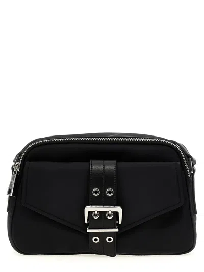 GANNI WOMEN BLACK BUCKY CROSSBODY BAG, ONESIZE LUXURY CROSSBODY BAGS FOR WOMEN DARVEYS