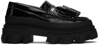 Ganni Black Cleated Loafers