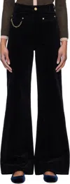 Ganni Corduroy Trousers In 099 Black
