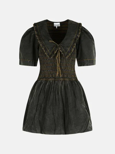 Ganni Black Cotton Dress