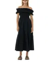 Ganni "poplin Smock Dress In Black