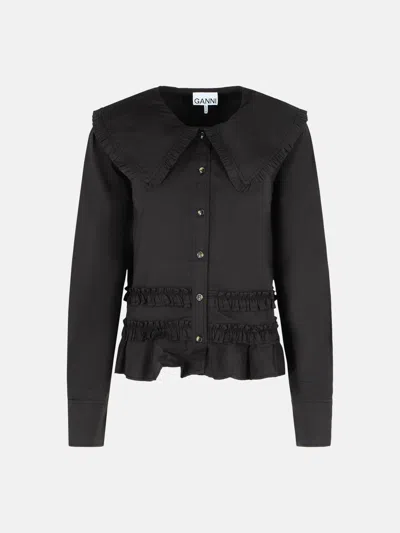 Ganni Black Cotton Shirt