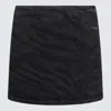 GANNI BLACK COTTON SKIRT