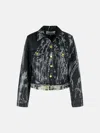 Ganni Black Denim Jacket In Black