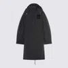 Ganni Black Nylon Down Jacket In Black