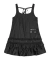 Ganni Zip-fastening Pocket Mini Dress In Black