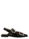 Ganni Buckle Ballerinas