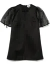 Ganni Woman Mini Dress Black Size 4 Recycled Polyester In Black