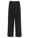 Ganni Drapey Schwarze Palazzo Hose In Black