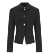 Ganni Technical Twill Blazer For In Black