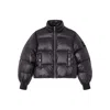 Ganni Recycled Nylon Puffer Jacket In Gray