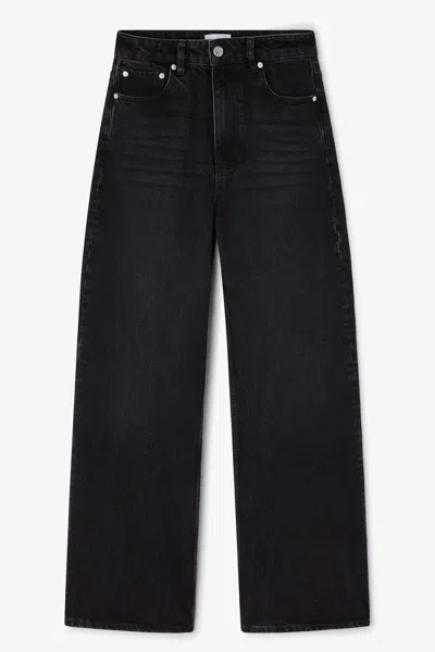 Ganni Black Izey Jeans - Size 32w/33l Organic Cotton
